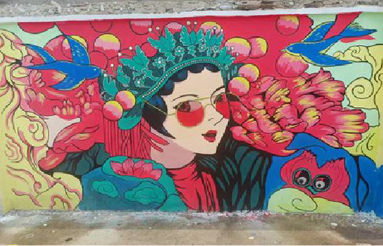 北川墙体彩绘-网红墙