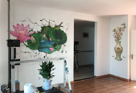 北川墙体彩绘相比墙纸的优势。