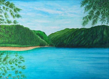 北川在墙绘中，如何绘画绿水青山？